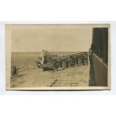 FERROCARRIL ANTIGUA FOTO TARJETA POSTAL DESCARRILAMIENTO
